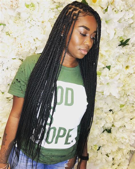 Small box braids waist length - teryzones