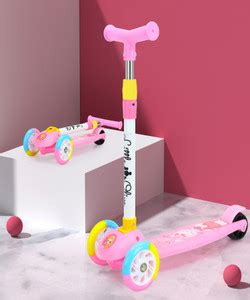 Little Olive Munchkin Lite Scooter - 3 Level Height Adjustable LED ...