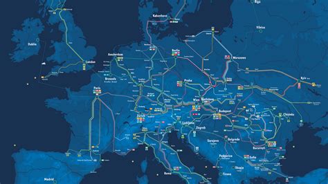 Europe Train Routes