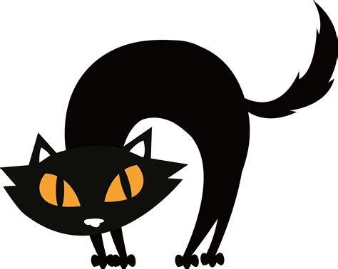 Black cat Halloween Scalable Vector Graphics - Fried black cat png ...