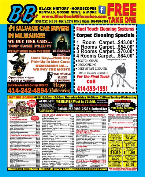 Blue Book Milwaukee - ISSUE 1222, OCT. 30 - NOV. 5, 2016 BLUE BOOK ...