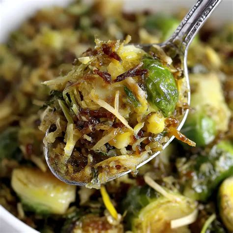 Keto Shredded Brussels Sprouts with Parmesan and Balsamic Glaze ...