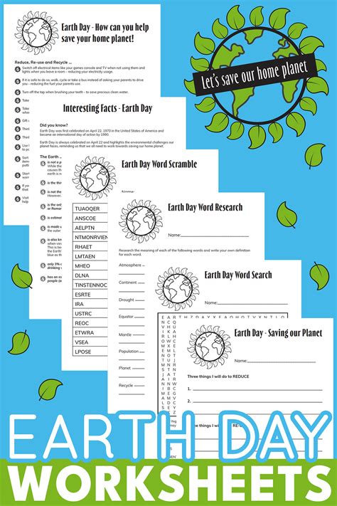 Free free earth day worksheet, Download Free free earth day worksheet ...