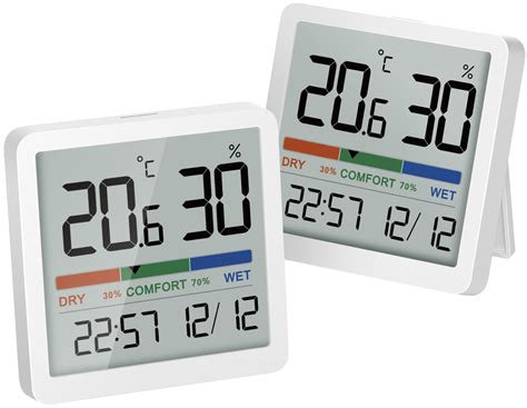 Buy NOKLEAD Room Thermometer Hygrometer Small Digital Temperature ...