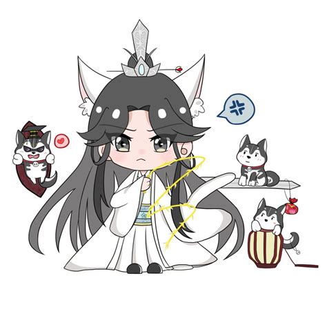 The husky and his white cat shizun | White cat, Cats, Husky