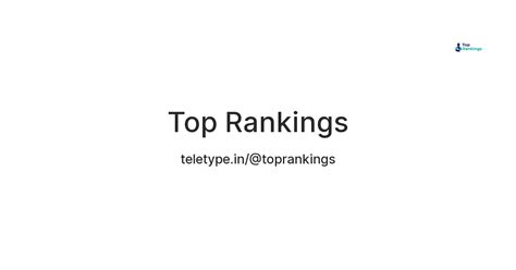 Top Rankings — Teletype