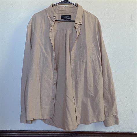 Tan Long Sleeve shirt - Depop