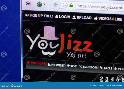Ryazan, Russia - April 29, 2018: Homepage of Youjizz Website on the ...