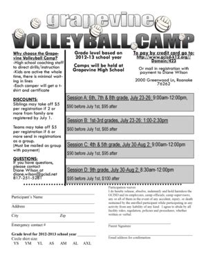 Fillable Online gcisd-k12 2012 camp flier - gcisd-k12 Fax Email Print ...