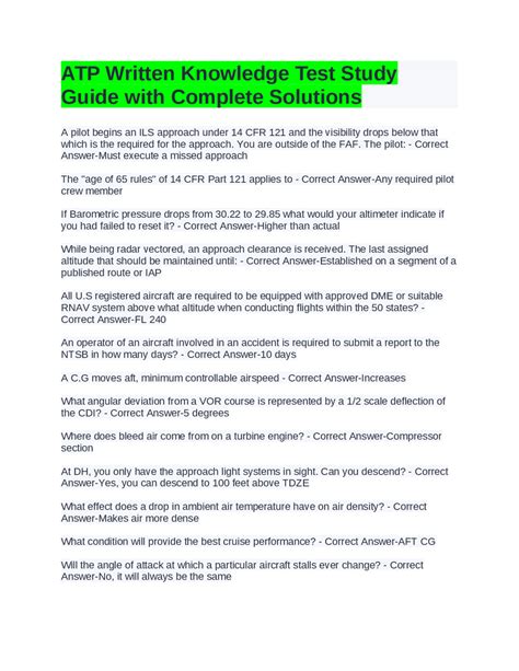 Image result for ATP Study Guide