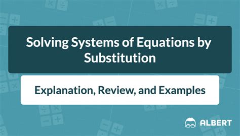 Image result for Equations Using Substitution