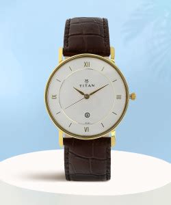 Titan NQ9162YL01 Titan ClaStainless Steelique with Date White Dial ...