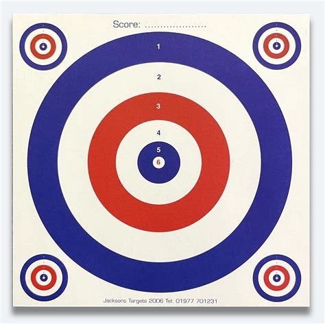 Buy 50 PAPER TARGETS Air Pistol Pellet 14x14cm 100gsm Shooting Training ...