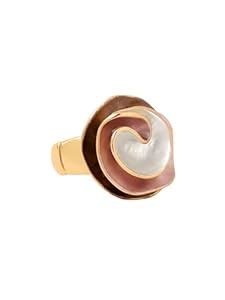 Yellow Chimes Rings for Women | Fashion Adjustable Rose Shaped Ring ...