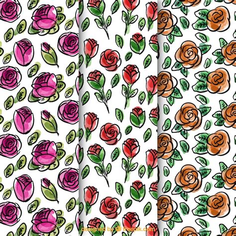 Rose seamless pattern Images - Free Download on Freepik