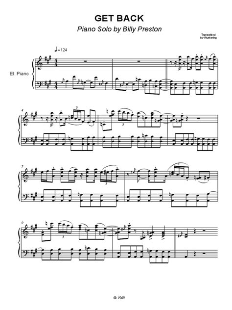 Image result for Get Back Piano Tutorial