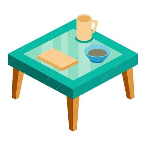 Coffee table clip art and Vector Design With a White Background ...