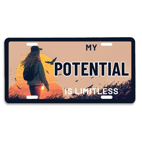 Affirmation License Plate: Potential – Motivational Gifts