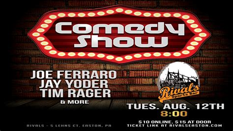 Rivals Comedy Night, Rivals Sports Bar & Restaurant, Easton, 12 August ...