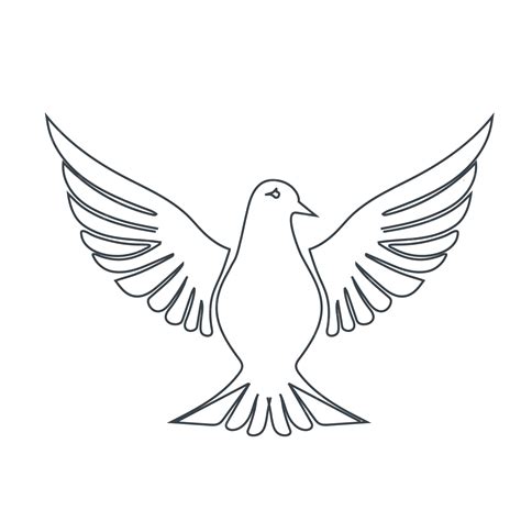Premium Vector | The dove and pigeon symbolize art design the universal ...