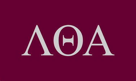 Lambda Theta Alpha Sorority Greek Letters Flag, Two-Color Design ...