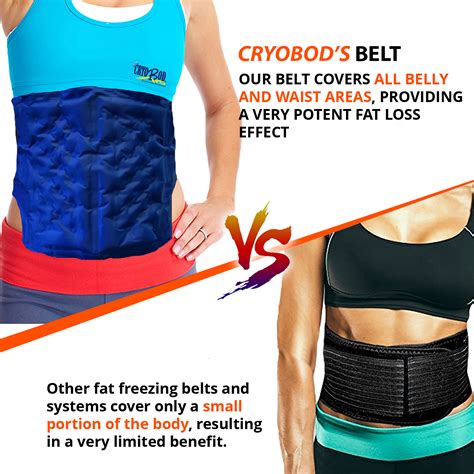 Fat Freezing Belt For Men and Women - 39" to 50" Waist - Cryotherapy at Home-