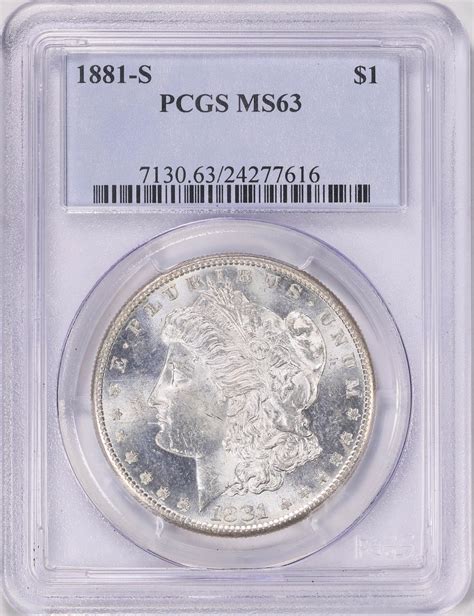 1881-S Morgan Silver Dollar PCGS MS-63 (Item 1861245 ...