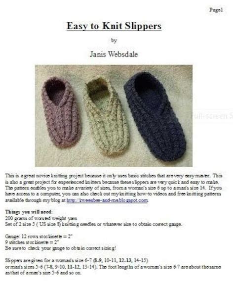 Image result for Knitted Slippers Free Pattern