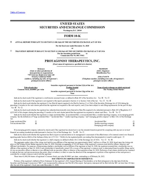 Fillable Online PROTAGONIST THERAPEUTICS, INC Fax Email Print - pdfFiller