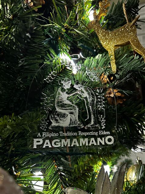 Filipino Christmas Acrylic Ornament - A Tradition Respecting Elders - Etsy