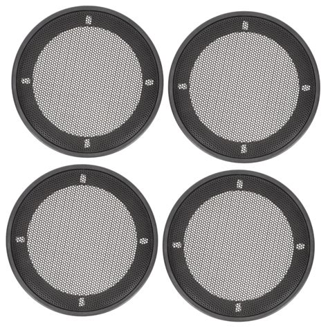 4 Pcs Speaker Grille Round Grill Grate Subwoofer Car Subwoofer Speaker ...