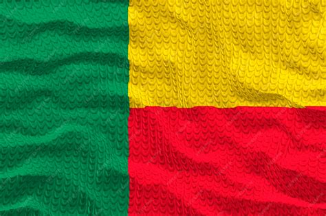Premium Photo | National flag of benin background with flag of benin
