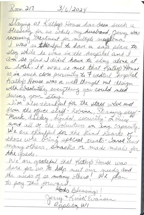 Gerald & Kristi Evansen | Kathy's House