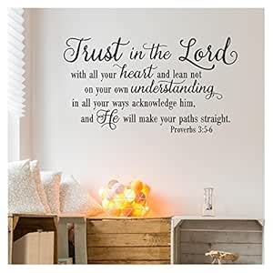 Buy Trust in The Lord with All Your Heart..Proverbs 3:5-6 Vinyl ...