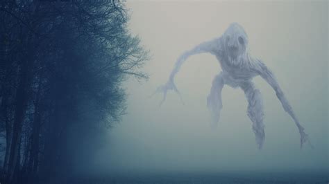 artwork, digital art, forest, digital, mist, creature, knight, creepy ...