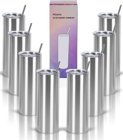 Amazon.com: Hogg 20 oz Skinny Tumbler Case (24 Units), Stainless Steel ...