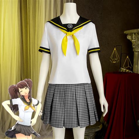 Persona 4 Yasogami High School Summer Uniform Rise Kujikawa Cosplay Co ...