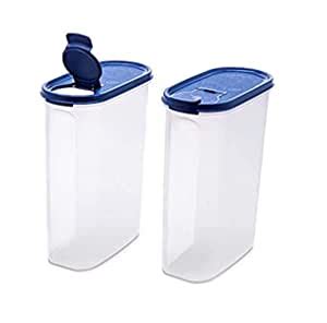 Silverstone Co 749S2 Plastic Cereal Dispenser - 1200 ml, 2 Pieces, Blue ...