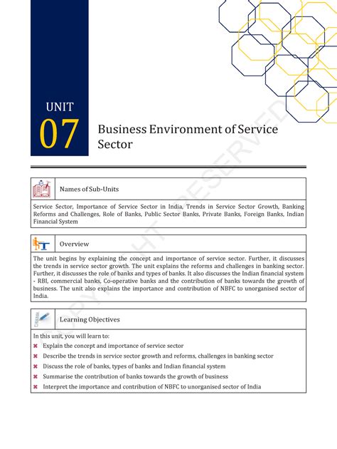 07 - Jain University MBA - Sector Business Environment of Service Names ...