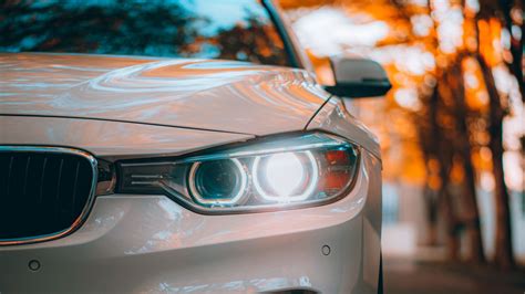 car, headlight, front view, glass, 4k HD Wallpaper