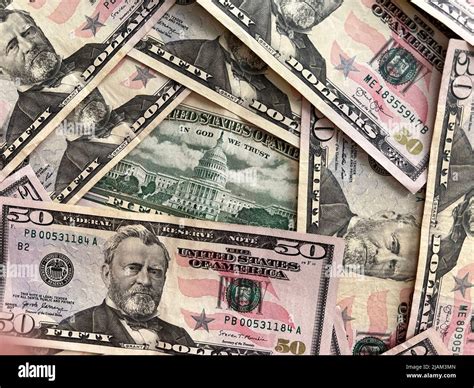 Ulysses S. Grant, 18th US president is on the face of the $50 bill. The ...