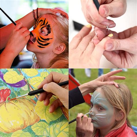 Buy 10Pcs Miniature Paint Brushes, Detail Fine Tip Paint Brushes Set ...