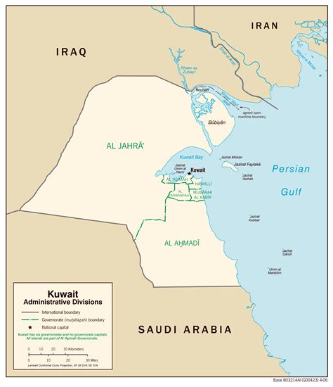 Kuwait Tourist Map