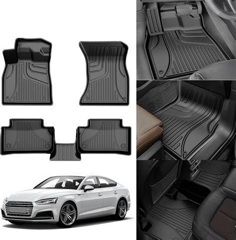 Amazon.com: Floor Mats for Audi Q5 2018-2024: Heavy Duty TPE All ...