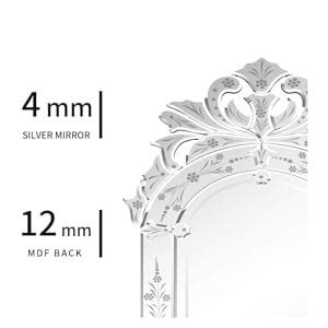 Antique Golden Full Length Wooden Frame Wall Mirror Venetian Design ...