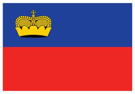 National flag of Liechtenstein - Flat color icon. 16591430 Vector Art at Vecteezy