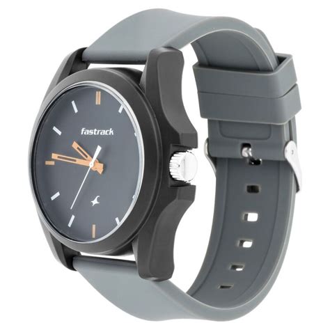 Fastrack Fastfit Quartz Analog Grey Dial Silicone Strap Unisex Watch