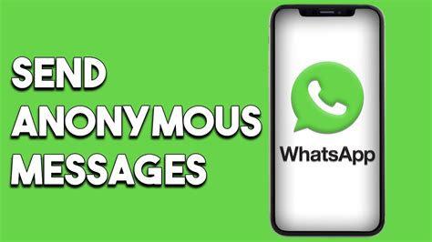 How To Send Anonymous Message In Whatsapp - YouTube