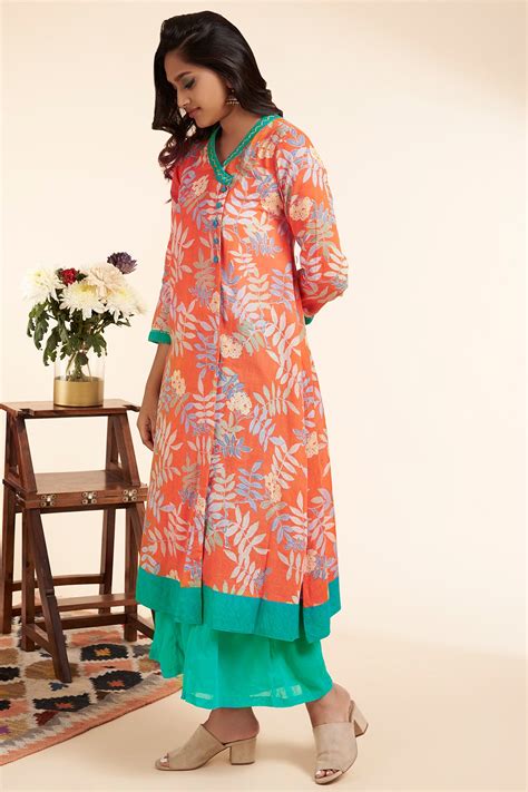 angrakha - orange sorbet & foliage - maati crafts