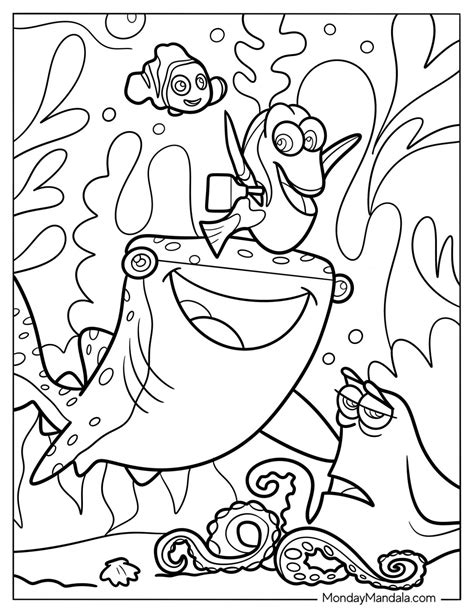20 Finding Dory Coloring Pages (Free PDF Printables)